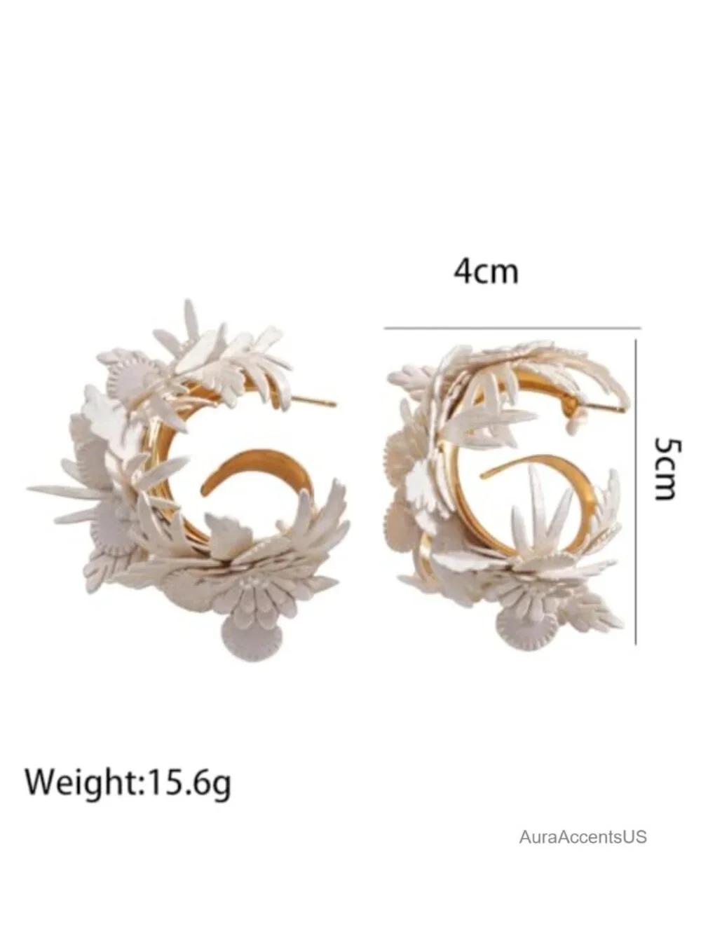 Bohemian Dangle Earrings for Women Ethnic Floral Hanging Hoop Statement Jewelry